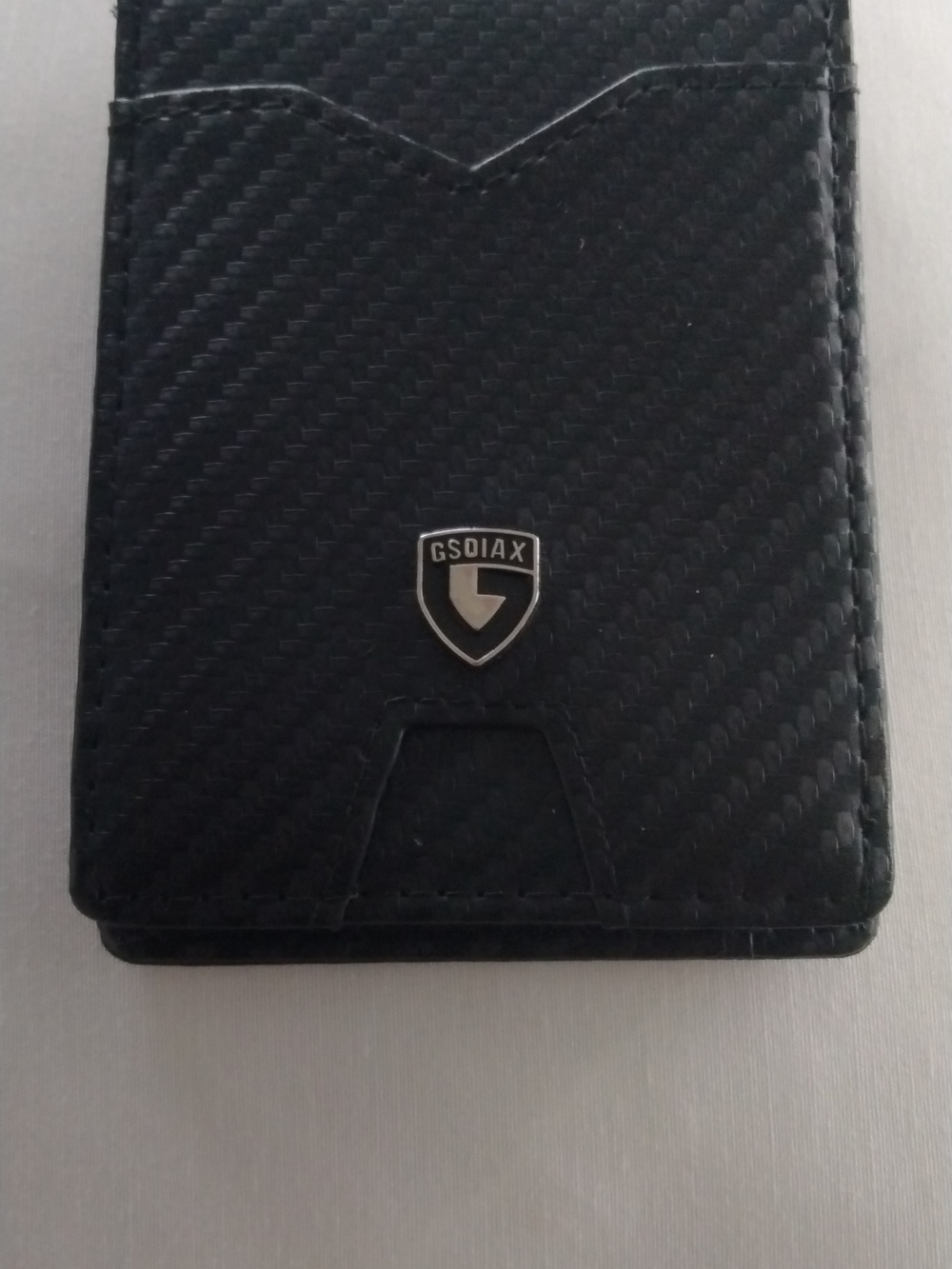 GSOLAX SLIM Black Carbon-Texture Card Wallet